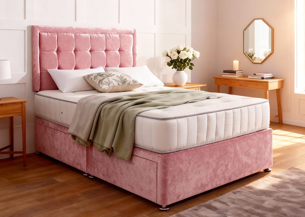 Anneliese Divan Bed Set with Mattress closed