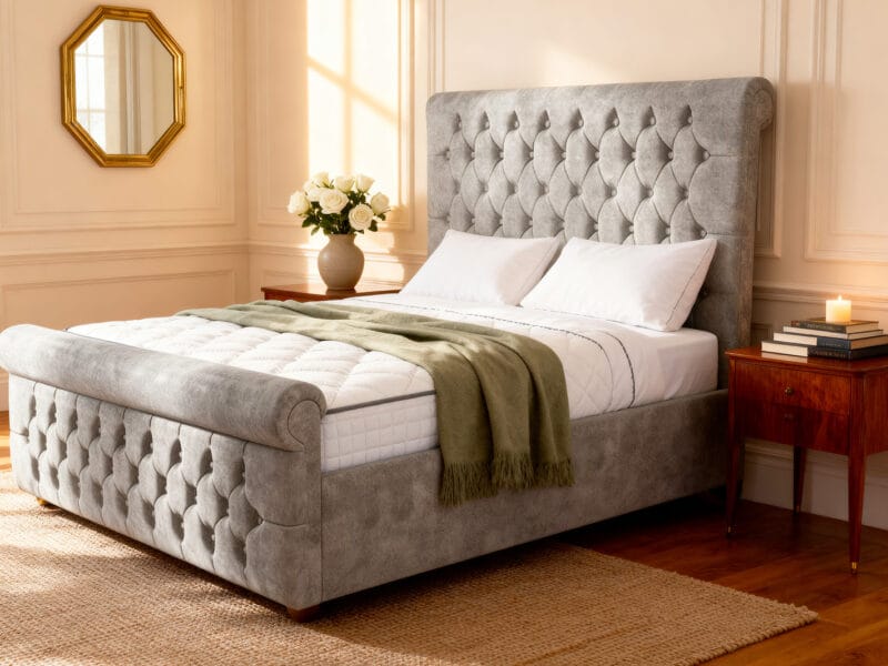 Blackthorn Upholstered ottoman bed