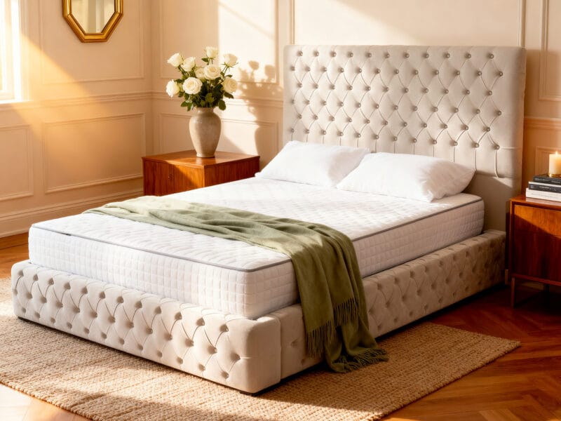 Nocturne Upholstered ottoman bed