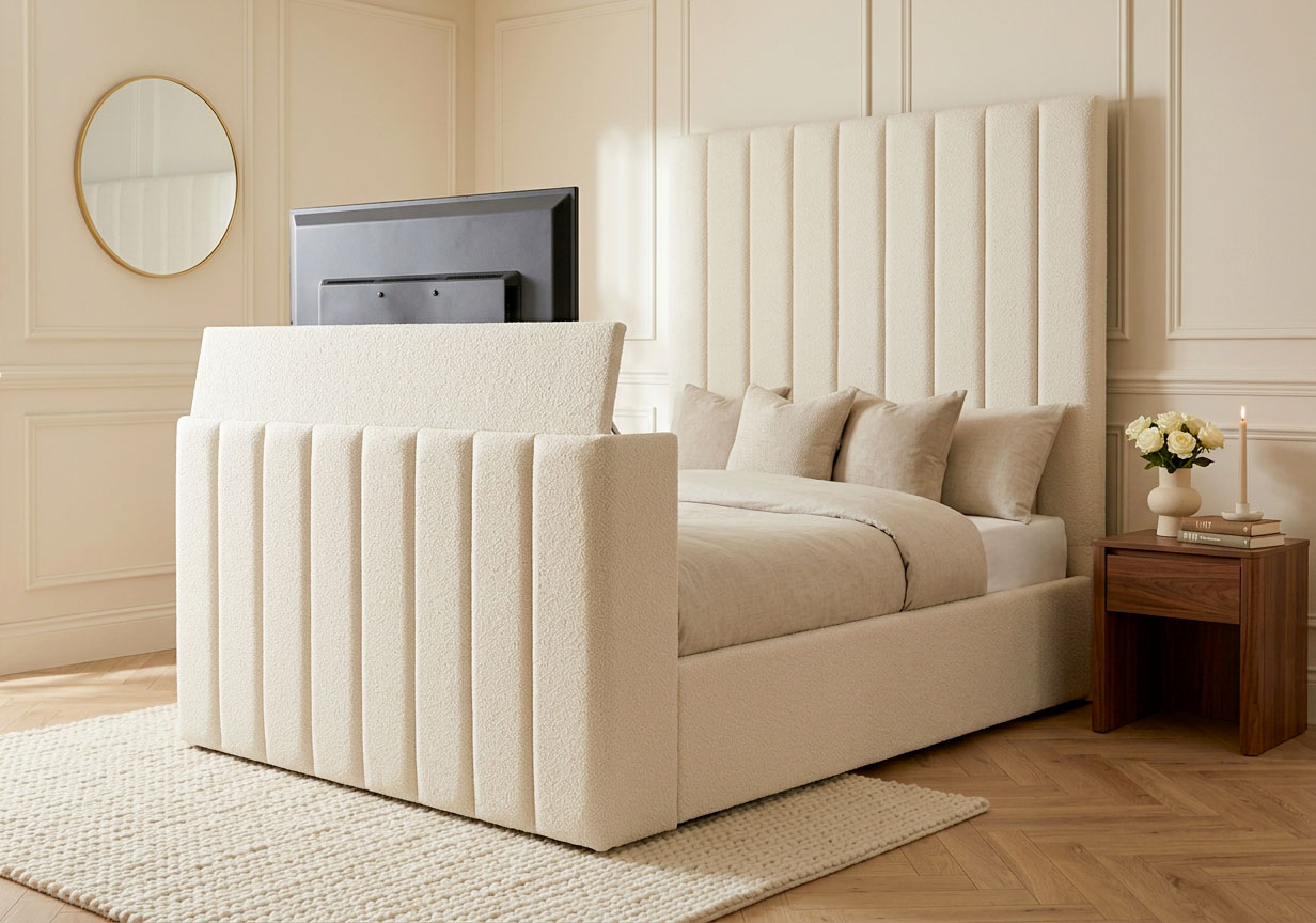 Vertice TV Bed with Optional Ottoman Storage