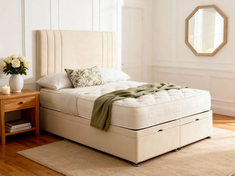 Linea Fabric Divan Ottoman Bed
