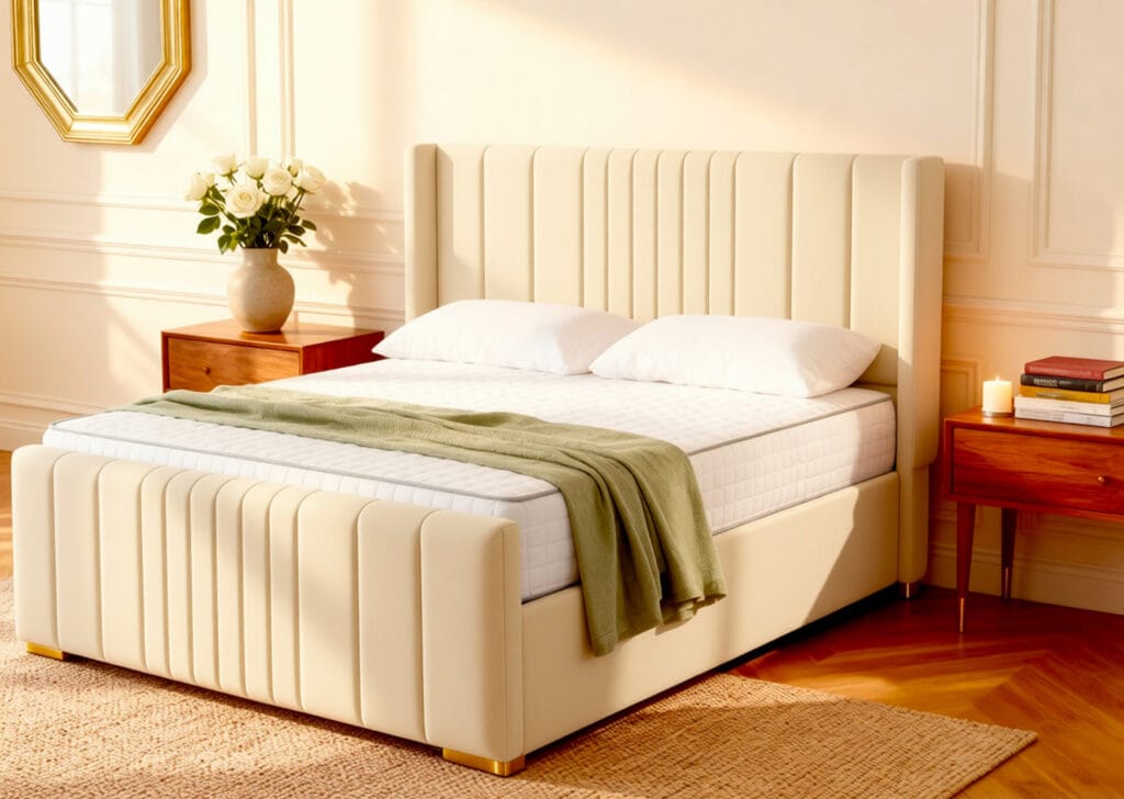 marlowe bed beige