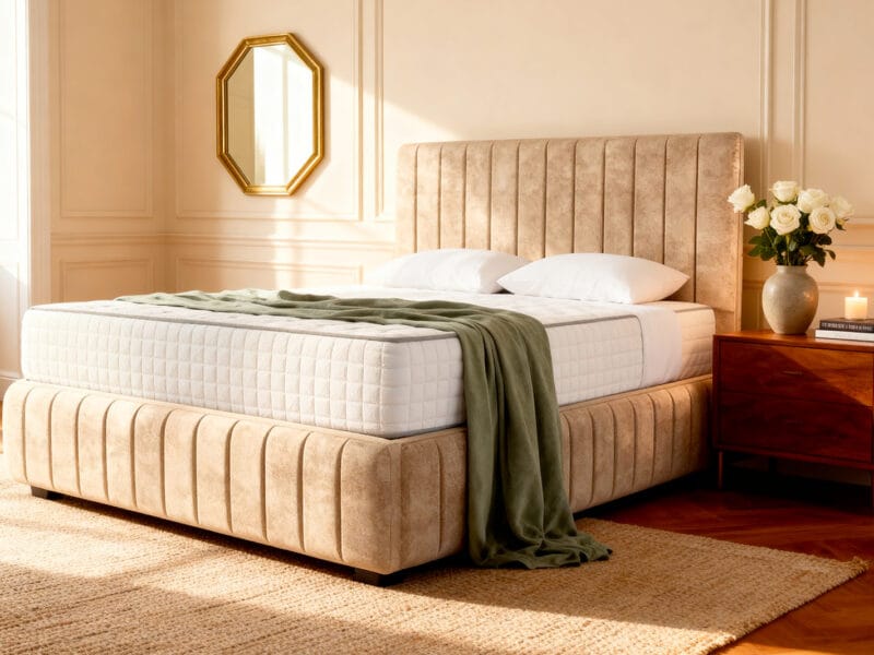 Solara Upholstered ottoman bed