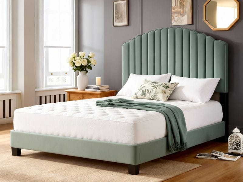 Seanna Scalloped Bed Frame
