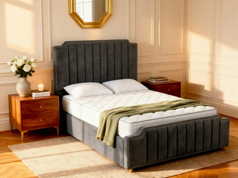 The Greycoat Upholstered ottoman bed